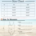 thumbnail image 3 of Women's Two-Piece Swimsuit Open Front Tankini Top with Side Tie Bottom 2-Piece Swimwear for Beach Red S, 3 of 9