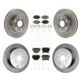 thumbnail image 1 of CMX Front Rear Disc Brake Rotors and Ceramic Pads Kit for Car 2001 Toyota Celica GT K8C-100723, 1 of 11