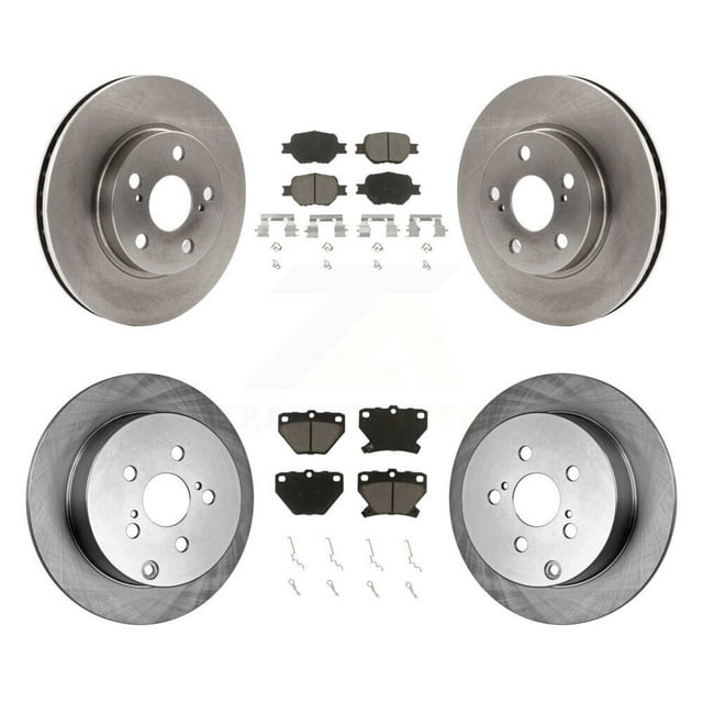 CMX Front Rear Disc Brake Rotors and Ceramic Pads Kit for Car 2001 Toyota Celica GT K8C-100723