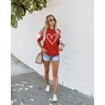 thumbnail image 2 of Sudadera KVADN Valentine Love Heart Graphic para mujer, 2 of 4