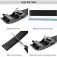 thumbnail image 5 of Men's Genuine Leather Belt - Adjustable Ratchet Belt Automatic Buckle Jeans Belts Adjustable Strap Black for Men's Suit Pants Work Trousers Key Ring, 5 of 5