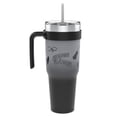 thumbnail image 3 of Zak Designs 40oz Wednesday Straw Handle Tumbler, Stainless Steel Vacuum Insulated Waverly Tumbler Featuring a Sliding Lid, 3 of 8