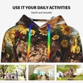 thumbnail image 4 of Haiem Cute Cow Sunflower Crown A for Women's Fashion Hoodies & Sweatshirts with Kangaroo Pocket,Hooded Sweatshirt with Eye-catching Drawstrings-XX-Large, 4 of 7