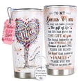thumbnail image 1 of Vaso de acero inoxidable 365FURY de 20 oz con llavero, 1 of 8