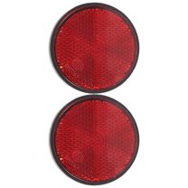UPKOCH 2pcs Rear Warning Reflector Reflectors for Post Plastic Reflective Night Riding Red