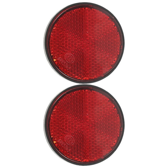 UPKOCH 2pcs Rear Warning Reflector Reflectors for Post Plastic Reflective Night Riding Red