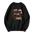 thumbnail image 4 of Tiweut Womens Sweatshirts Dear Santa It's My Coworker's Fault Long Sleeve Round Neck Sweatshirt for Mens,Black,L, 4 of 4