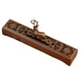 thumbnail image 4 of CUTICATE Burner Holder Stick Stand Carved Table Centerpiece Lying Censer Box for Office Living Room Temple Deer Copper, 4 of 8