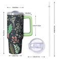 thumbnail image 2 of 30oz Christmas Ornaments Tumbler with Lid and Straw, Stainless Steel Cup with Handle Plaid Travel Coffee Mug, Holiday Gifts, 2 of 5