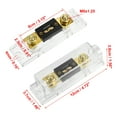 thumbnail image 4 of Unique Bargains 1 Set Car Audio 0 4 8 Gauge Inline ANL Fuse Holder Transparent Fuse Block with 2pcs 150A Fuse, 4 of 7