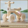 thumbnail image 3 of Bicicleta de equilibrio antiribaltadura para bebés de 1 a 3 años, andador planeador silencioso de 4 ruedas, juguete de entrenamiento para niños pequeños con ruedas de seguridad para interiores y exte, 3 of 6
