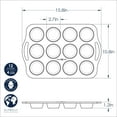 thumbnail image 3 of Nordic Ware Treat Nonstick 12 Cavity Muffin Pan, 3 of 3