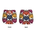 thumbnail image 4 of Disketp Fox Face Print Women's Shorts Workout Shorts for Athletic Gym Running Shorts with Phone Pockets Large, 4 of 8
