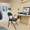 thumbnail image 5 of SUGIFT Folding Chairs with Padded Seats, Folding Chairs 6 Pack, Black, 5 of 8