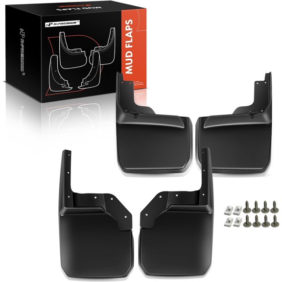 A-Premium Splash Guards Mud Flaps Mudguards Compatible with Jeep Wrangler JK Series 2007-2018 Front and Rear 4-PC Set
