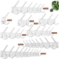 thumbnail image 7 of Dseap Sturdy Coat Rack with 6 Dual Hooks,Heavy Duty Wall Mounted Metal Hook Rail for Clothes Backpacks in Entryway,White, 7 of 7