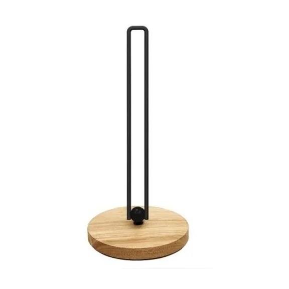 Metal And Wood Paper Towel Holder – Sleek Modern Style
