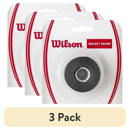 (3 pack) Wilson Tennis Racket Saver Frame Protection Tape – Black