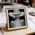 thumbnail image 4 of Linnome Art Diamond Painting Rhinestone Art Kit Graceful Female Figure Pattern Shiny Diamonds for Home Wall Decor C, 4 of 5