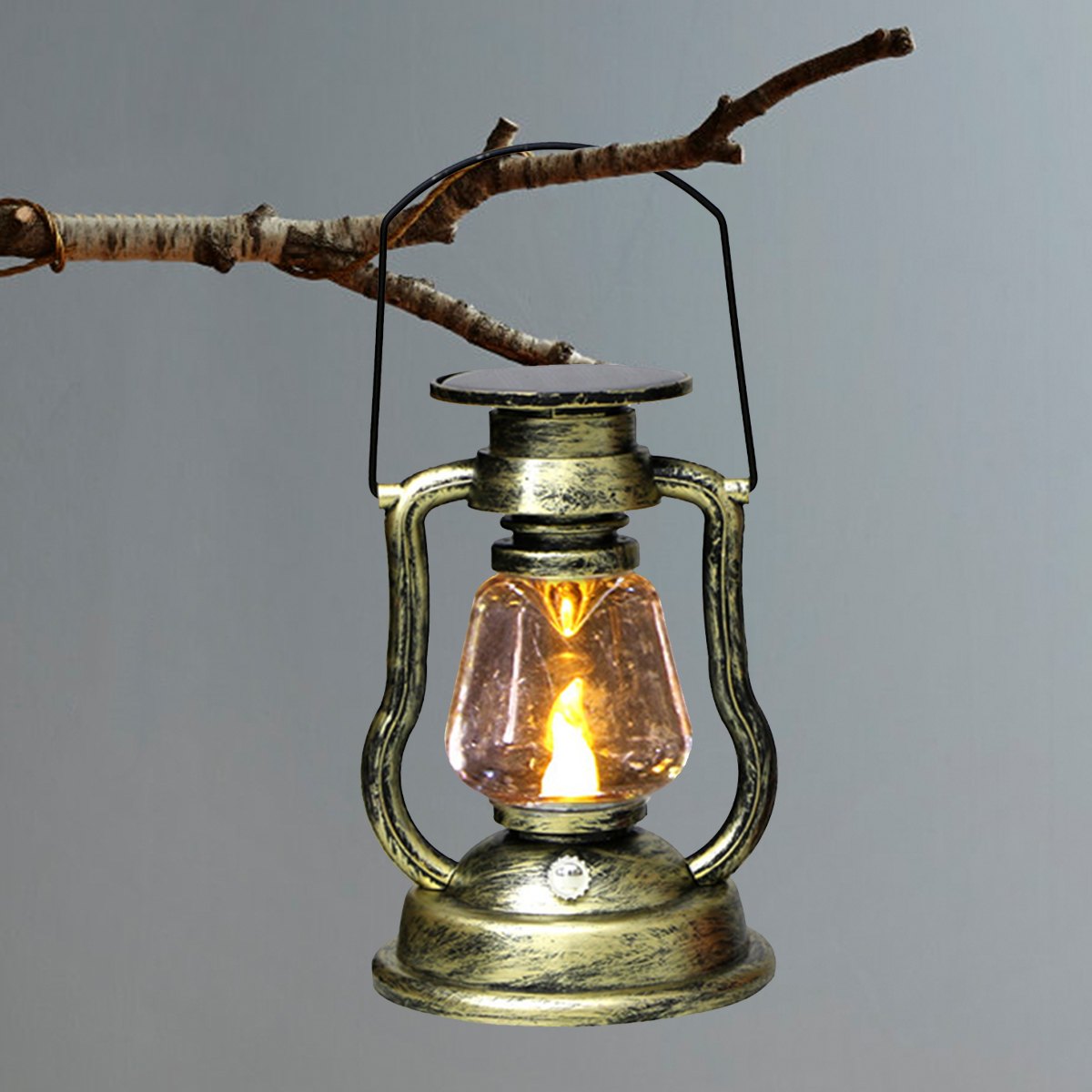 Hqgsdyxz LED Solar Light Solar Candle Light Reusable Retro Solar LED