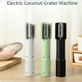 thumbnail image 3 of Electric Coconut Grater Machine, Handheld Coconut Scraper Peeler Shredder, Wireless Automatic Anti-SplashRotating Kitchen Grater(White), 3 of 7