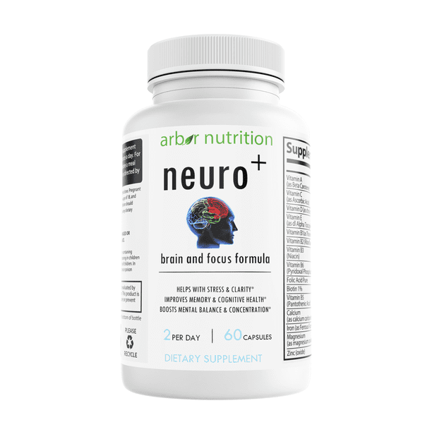 Neuro Plus Memory and Focus DMAE Formula by Arbor Nutrition Boost