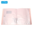 thumbnail image 3 of Uxcell 12.1 x 10.6 Inches Portfolio Binder Folder, 2 Pcs 30 Pocket with Plastic Sheet Protector Sleeve, 3 of 5