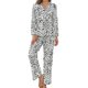 thumbnail image 1 of Pijama de dálmata de Navidad para amantes de los animales, Conjunto de pijama romántico de manga larga, ropa de dormir de diseño de ocio de dos piezas, regalo de otoño, 1 of 4