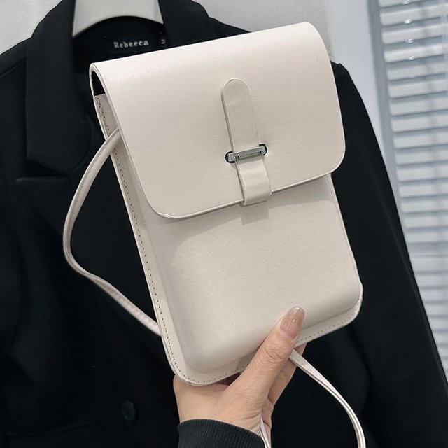 Bolso bandolera portátil para mujer cruzado minide moda para mujer (blanco)