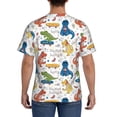 thumbnail image 3 of Bixox Men's Dinosaur Printed Short Sleeve Skinny Athletic T-Shirt, 3 of 6