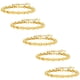 thumbnail image 1 of Pulseras para niña VentDepot ShineLoop 5 Pzas 16-21cm 5mm Acero Inoxidable Oro, 1 of 4