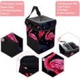 thumbnail image 2 of Flamingo Foldable Car Trash Bin with Lid, Leak-proof Mini Trash Can for Car, Hanging Storage Bag Included, 2 of 6