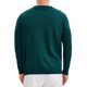 thumbnail image 3 of Camisas de polo de punto con botones y mangas largas para hombres, color verde, 3 of 6