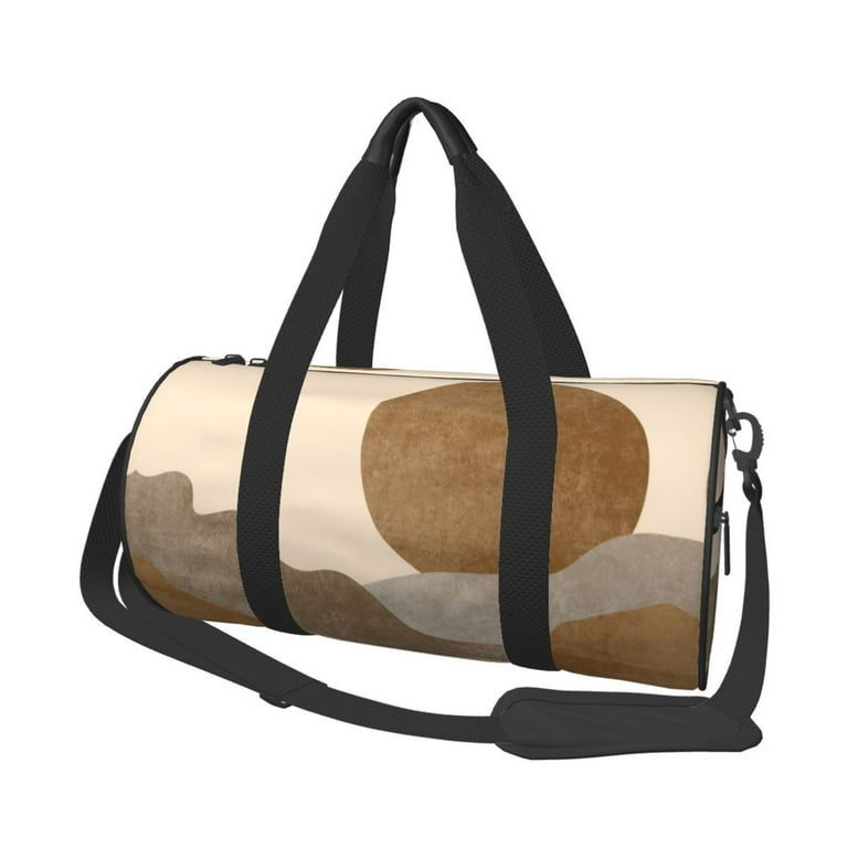 Zicancn Bohemian Brown Mountains Rock Painting Travel Duffle Bag Sports Tote Gym Bag Weekenders Bags for Women Men Adult Unisex Size One size