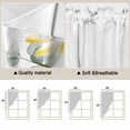 thumbnail image 5 of Spring Daisy Swag Curtains for Kitchen/Bedroom/Living Room, Country Botanicala Flowers Eucalyptus Trees Scalloped Curtains 63 Inch Long, Window Swag Topper Curtains Valances 2 Panels Set 36"x63", 5 of 8