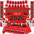 thumbnail image 6 of Graduation Decorations - 2026 Congrats Grad Banner Backdrop Flag,Hanging Swirl Balloons & Honeycomb Kit-Graduation Party Supplies for Class of 2026 High School & College Celebrations, 6 of 44