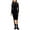 black, variant on Almost Famous Womens Long Sleeve Ribbed Midi Bodycon Dress, Black, Juniors, X-Large