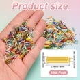 thumbnail image 3 of Uxcell 1800-Pack Bugle Beads, 2x6mm Embroidery Craft Glass Bugle Tube Seed Beads for DIY Craft/Bracelet/Necklaces Gold, 3 of 7