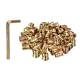 thumbnail image 1 of Unique Bargains 5/16-18 x 15mm Threaded Inserts Nuts, 100 Pack Wood Insert Nuts with Hex Wrench, 1 of 5
