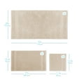 thumbnail image 7 of Clara Clark Bath Towels Set, 100% Cotton Luxury Softness 6 Pc Set, Cream, 7 of 7
