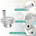 thumbnail image 4 of Uxcell Roue à Main en Alliage d'Aluminium 50mm OD 5mm avec Poignée Rotative Outil pour Machine à Laver, Argent, 4 of 6