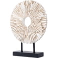 thumbnail image 2 of Minimalist Round Statue Above Cabinet Decor Kitchen, Modern Decorative Sculpture Home Decorations for Living Room Coffee Table, Office Decor Items, Center Pieces Decoration (White), 2 of 15