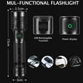 thumbnail image 2 of Zacro Rechargeable Flashlights 2 Pack, Mini Super Bright LED Flashlights with Clip, 5 Lighting Modes Zoomable Compact Flashlight for Emergencies,Camping, 2 of 6