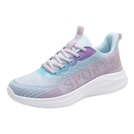 

DVKOVI Comfortable Shoes Ladies Sneakers Mesh Breathable Light Casual Shoes Women s Running Shoes Casual Walking Shoes for Women Womens Walking Shoes Purple 40
