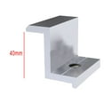 thumbnail image 2 of Bgsha Solar Panel End Clamp , Aluminum Z Brackets for Solar Panels Solar Mounting Brackets Kit for Solar Panel Pv Mounting System Install Accessories 10pcs(Silver), 2 of 9