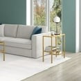 thumbnail image 2 of Evelyn&Zoe Lovett 24" Wide Rectangular Side Table, Brass, 2 of 9