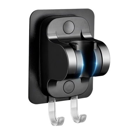 

No-Punch Shower Head Bracket With Hook Adjustable Shower Base Holder