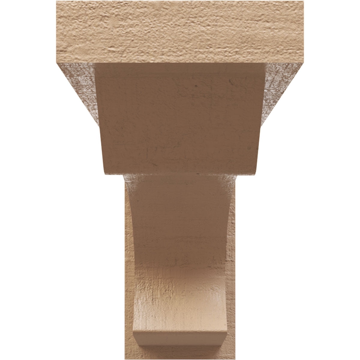 4"W x 24"D x 8"H Thin Emerson Rough Cedar Woodgrain TimberThane Corbel, Primed Tan