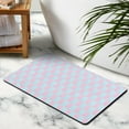 thumbnail image 3 of Soft Microfiber Bathroom Runner Rug - Checkered Long Bath Mat, 20x32 inches, Non-Slip, Water-Absorbent, Machine Washable., 3 of 5