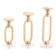 thumbnail image 2 of Zuo Decor Steel Candle Holder In Gold Finish A11001, 2 of 2